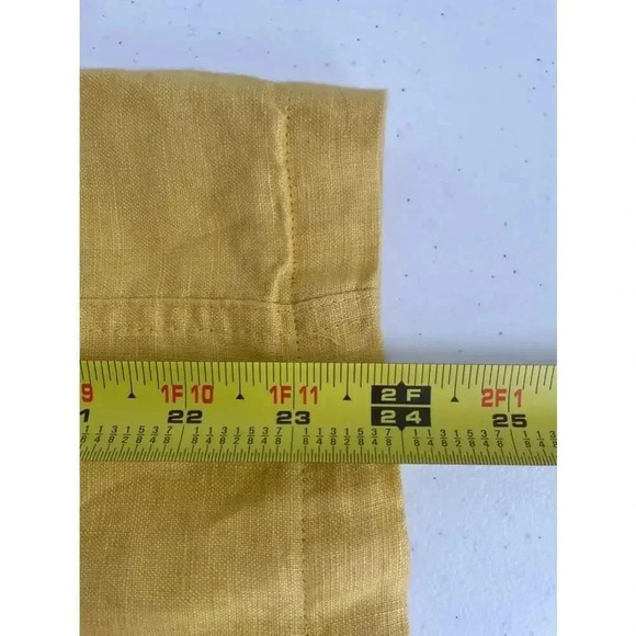 Women's‎ J.M. Collection 100% Linen Blazer Size 12 Yellow Spring Yellow 0067 - Picture 4 of 7